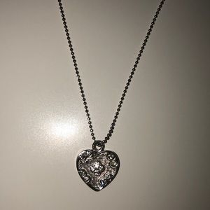 Silver Kay Jewelers heart necklace